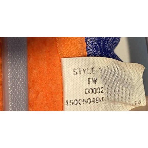 Under‎ Armour Hoodie Women Orange/Purple Logo Pullover Sweatshirt PTP 22 - Picture 3 of 4